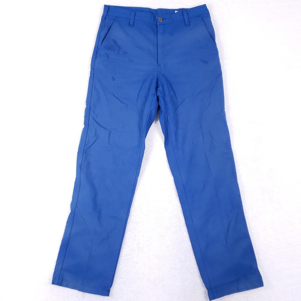Workrite FR Nomex Pants Mens 33 Royal Blue Flame Resistant Workwear Chinos